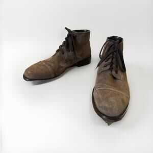 THURSDAY BOOT COMPANY MENS SUEDE CHUKKA GREY BOOTS SIZE 9 VGC!